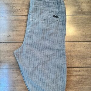 Quiksilver Boys Gray Striped Shorts, Size 26 waist